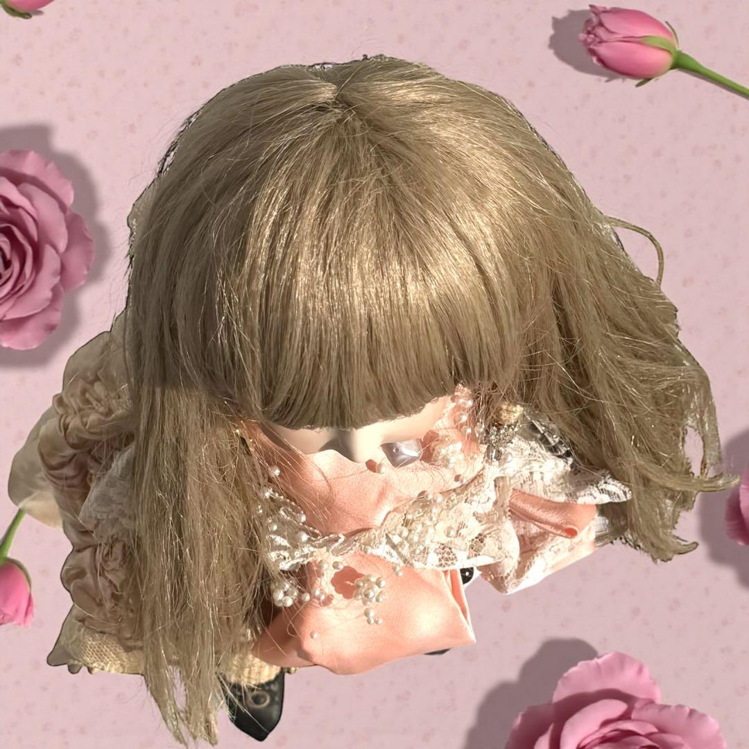 ユミカ ビスクドール アーテー 作家様 ピンクドレス リボン カメオ