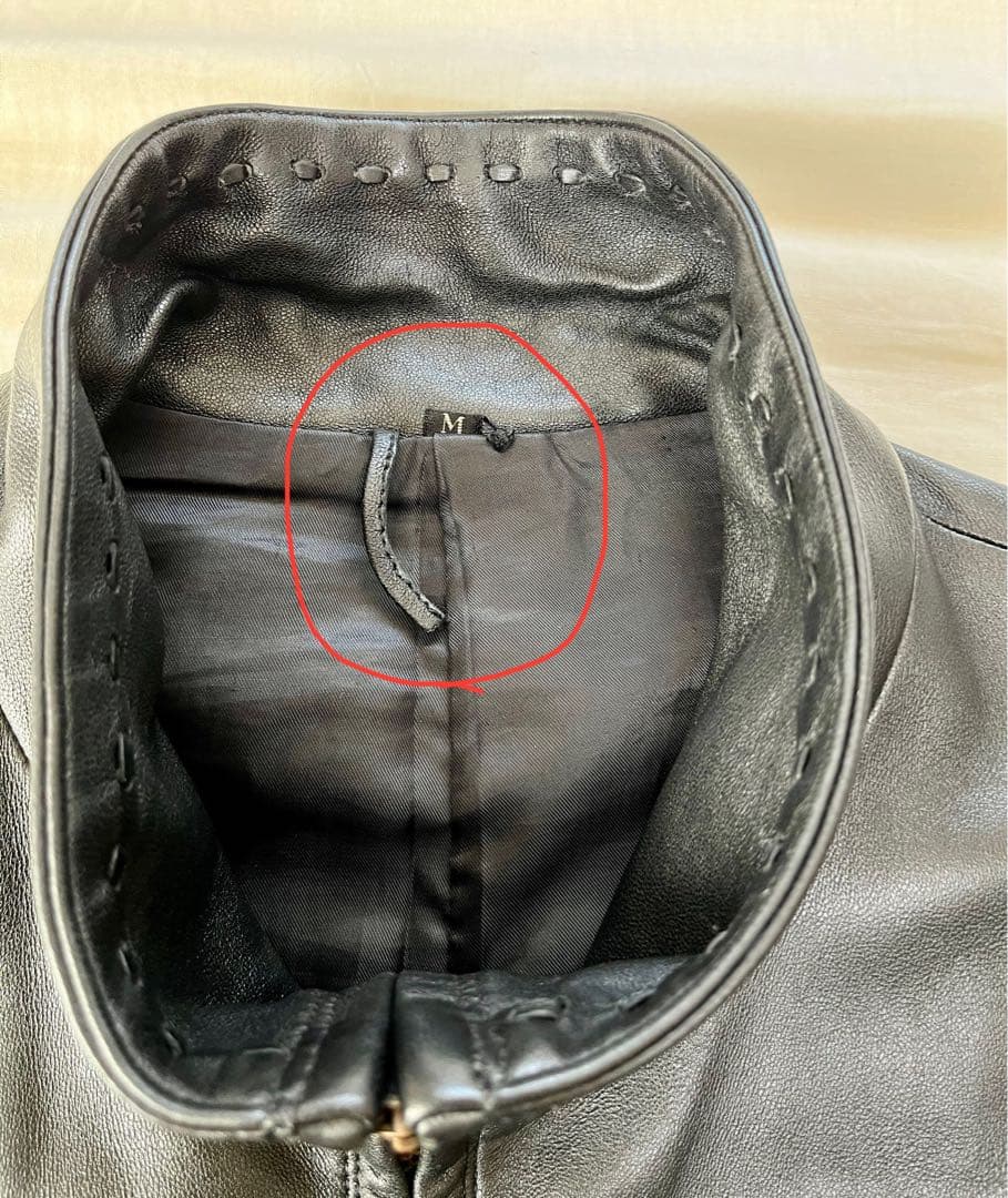 【vintage】レザー　ジップカーコート