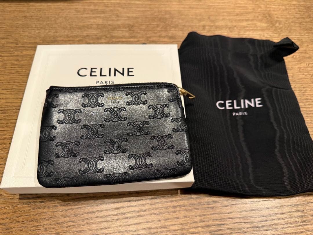 CELINE ブラック ケース　トリオンフキャンバス