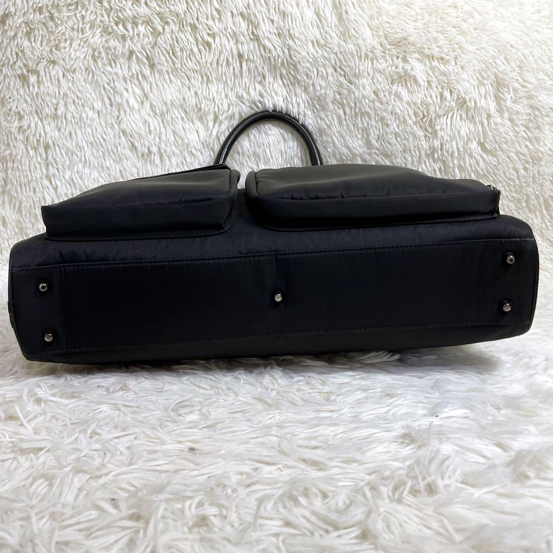 バーバリー 2way ビジネスバッグ ブリーフケース A4 型押し レザー