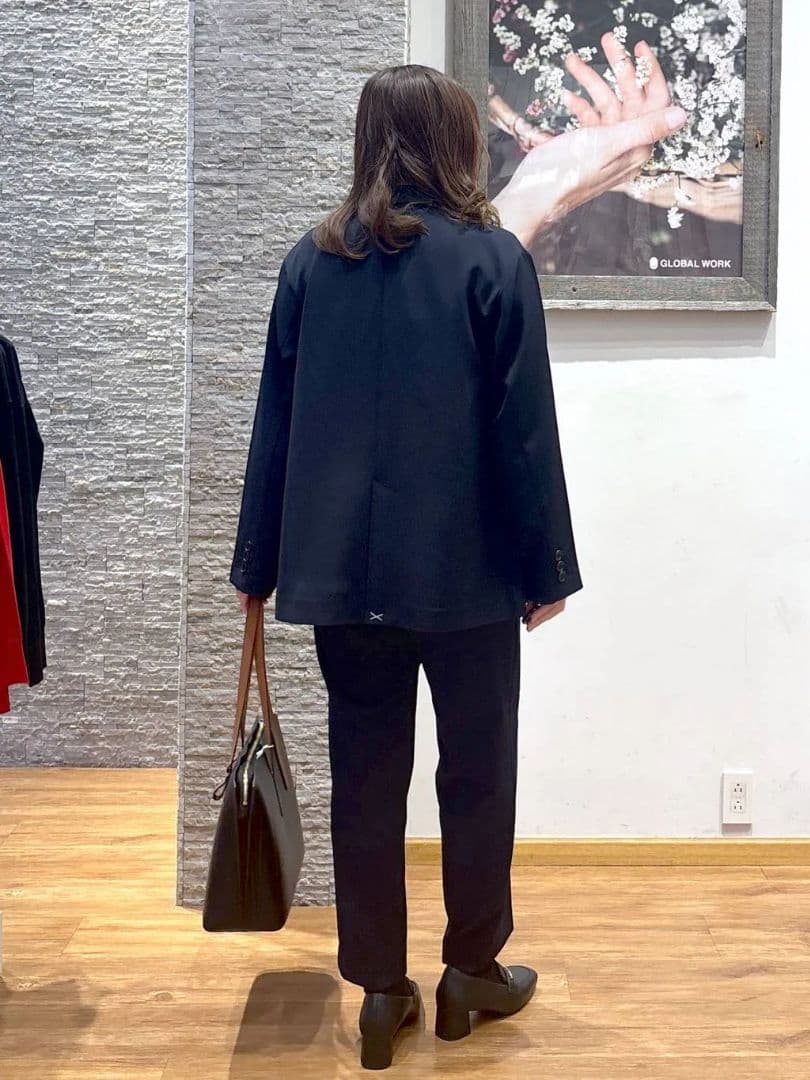 GLOBALWORKウツクシルエットWクロスジャケットとウツクシルエット極み　黒