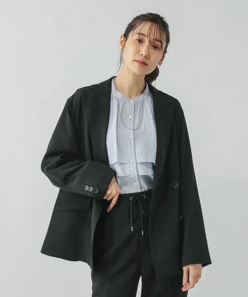 GLOBALWORKウツクシルエットWクロスジャケットとウツクシルエット極み　黒