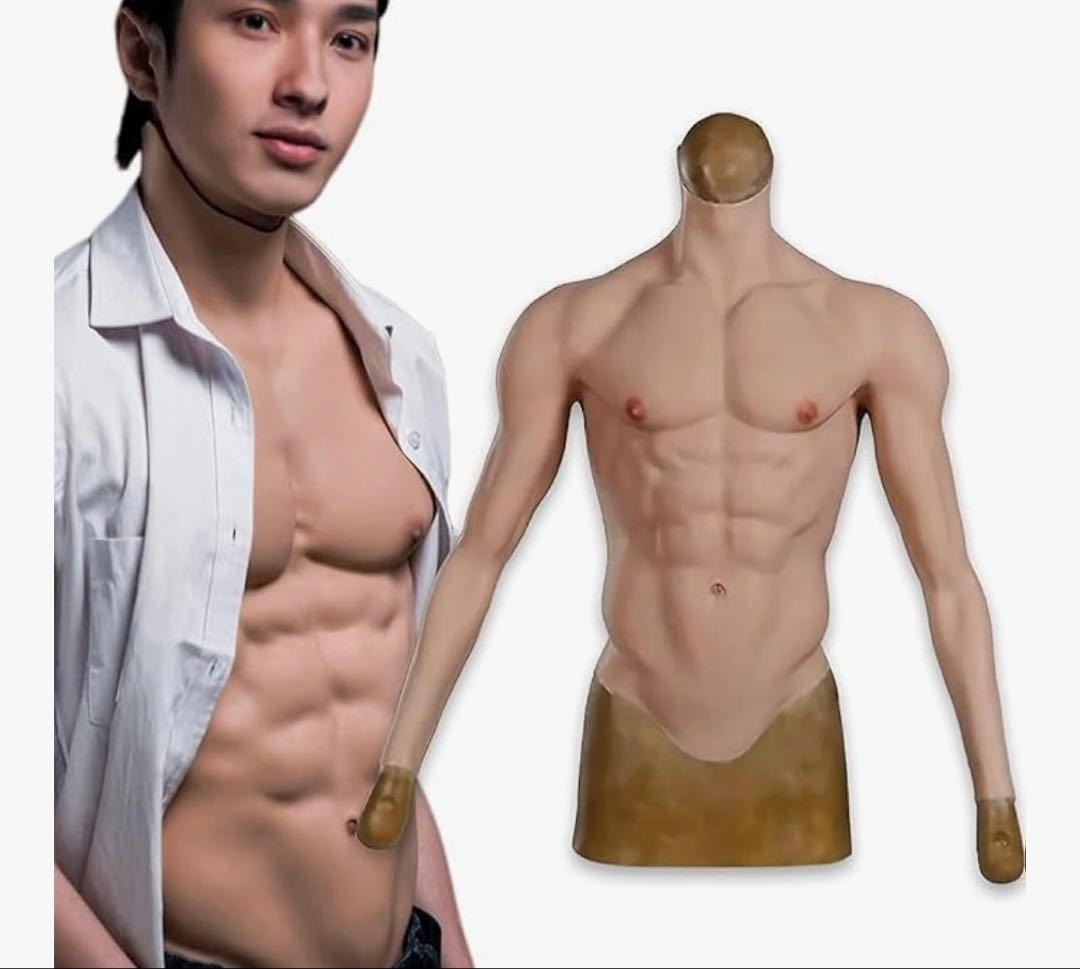 筋肉スーツ シリコン 長袖 S ホワイト