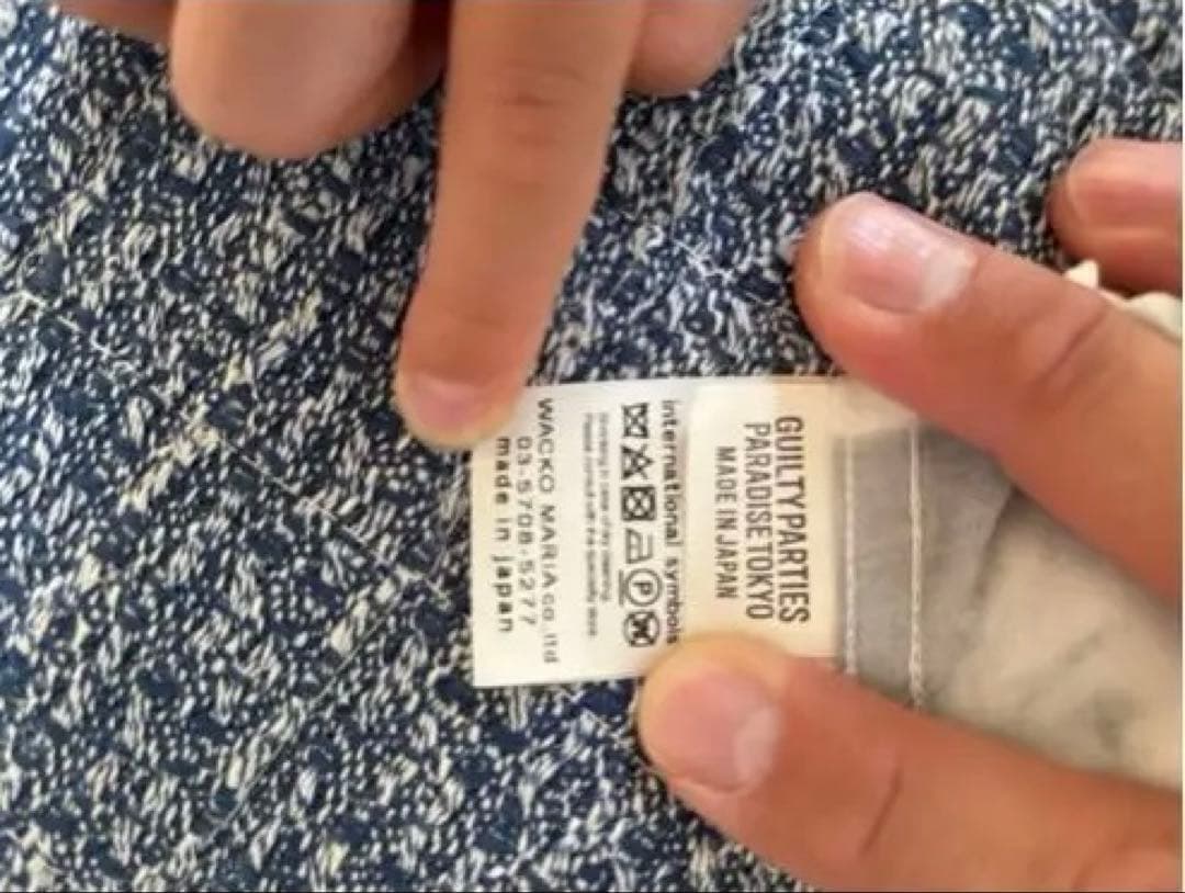 ワコマリア　The Guilty Parties 写真プリント長袖シャツ