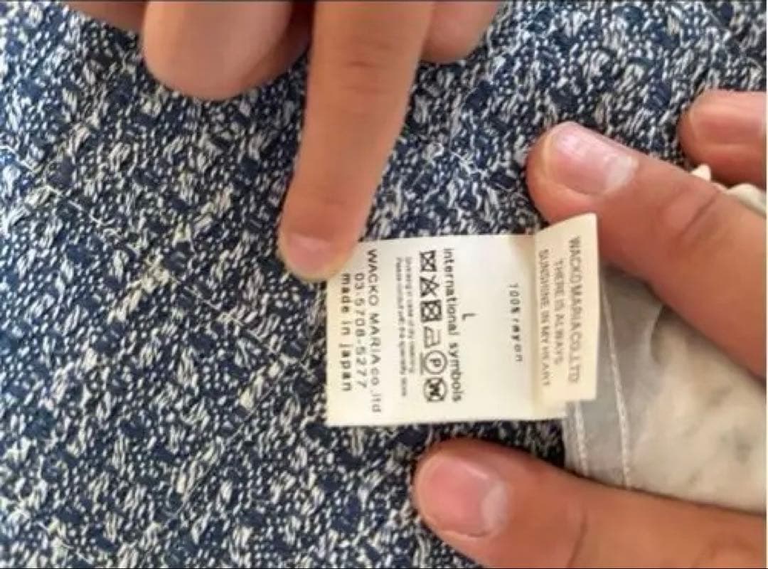 ワコマリア　The Guilty Parties 写真プリント長袖シャツ