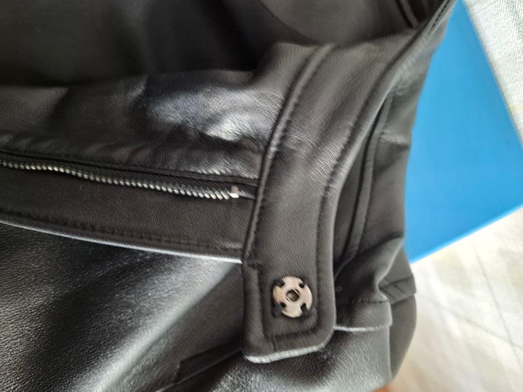 nano・universeシングルライダースジャケット 羊革 サイズL　美品