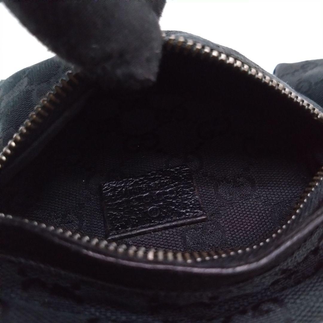 GUCCI 2WAY ウエストバッグ ボディバッグ GG柄 キャンバス ブラック