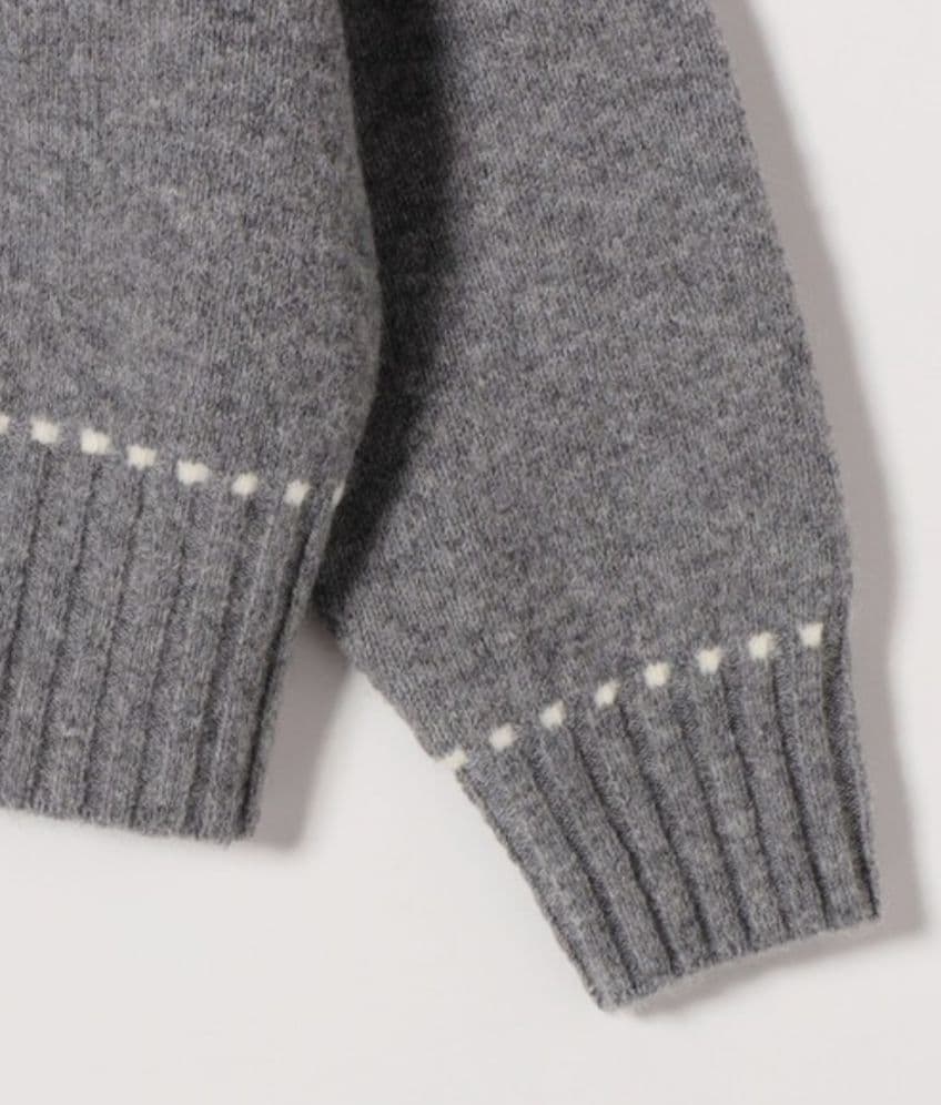 ぺぺ ステッチ デザイン ルーズ ニット カーディガン　SHIPS any