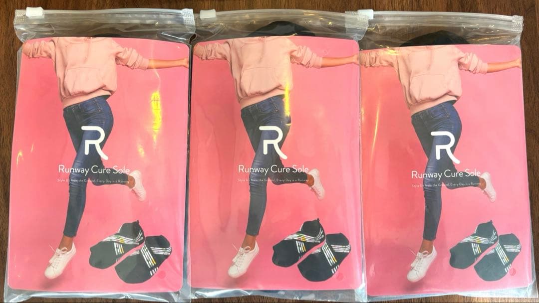 ランウェイキュアソール 3着　Mサイズ(22.5cm-23.5cm)