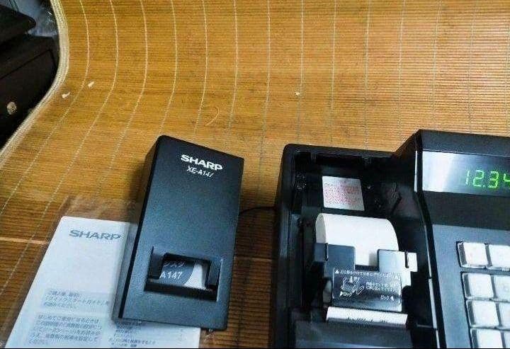 シャープレジスター　XE-A147　PC連携売上管理フル設定無料　910090