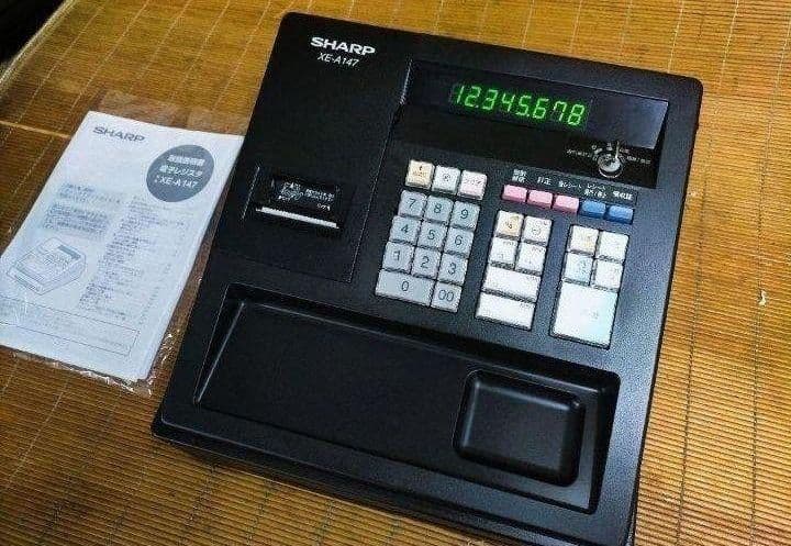 シャープレジスター　XE-A147　PC連携売上管理フル設定無料　910090