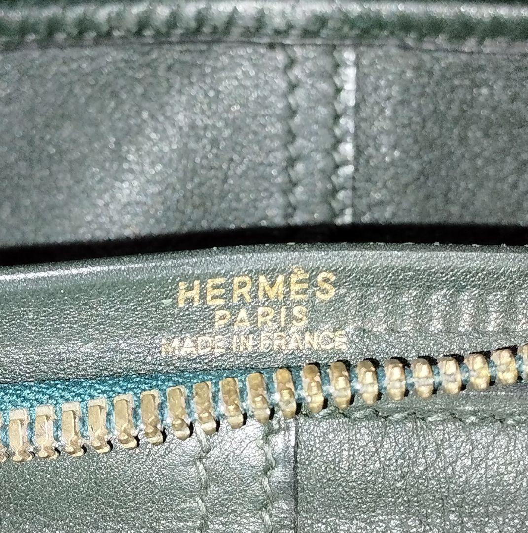 エルメス◇ボストンバッグ◇フェルト✕レザー◇グリーン◇オシャレ◇希少◇格安出品