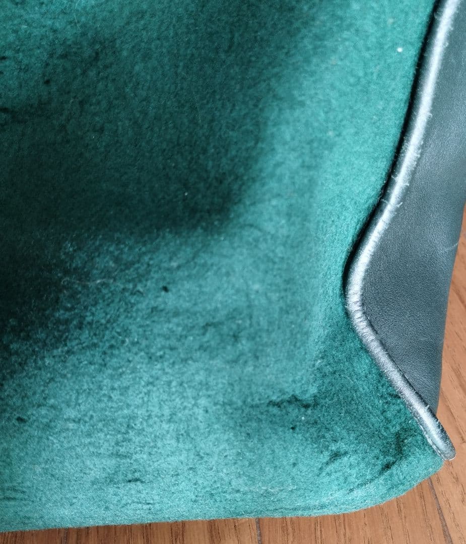 エルメス◇ボストンバッグ◇フェルト✕レザー◇グリーン◇オシャレ◇希少◇格安出品