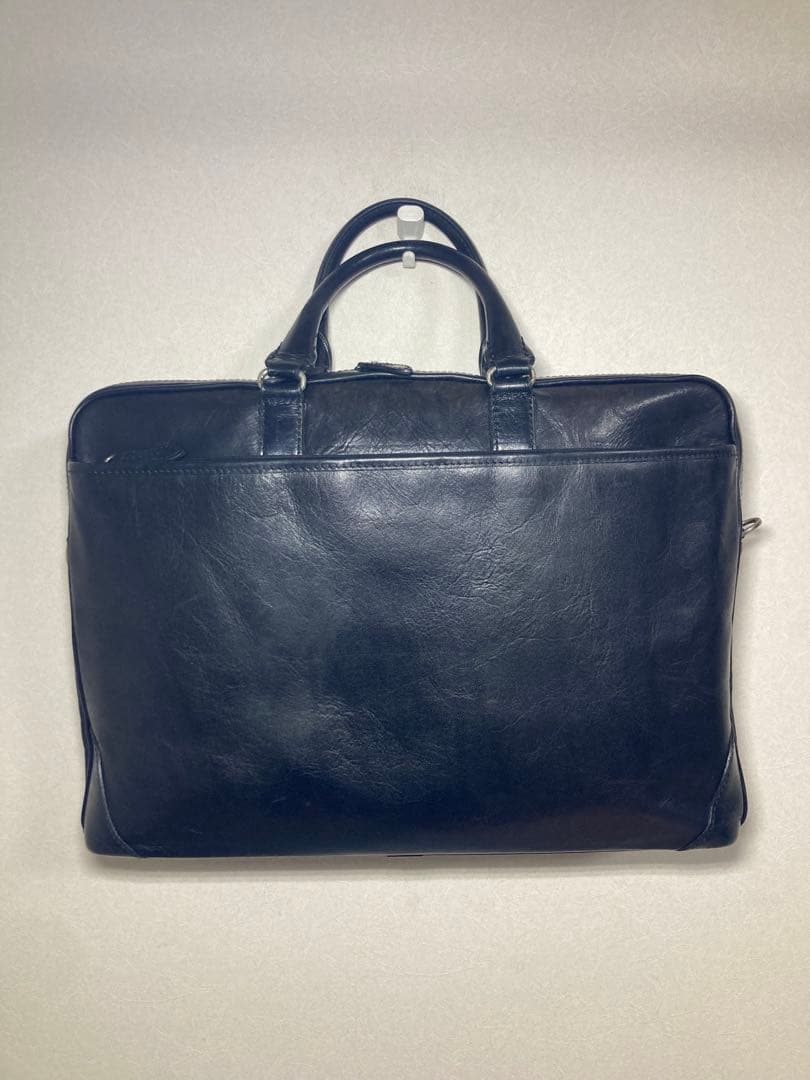 【美品】fujitaka『JADE LEATHER』ビジネスバッグ 黒