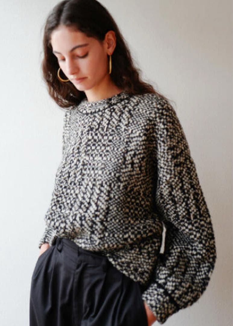 トップス CLANE MIX TWEED KNIT TOPS