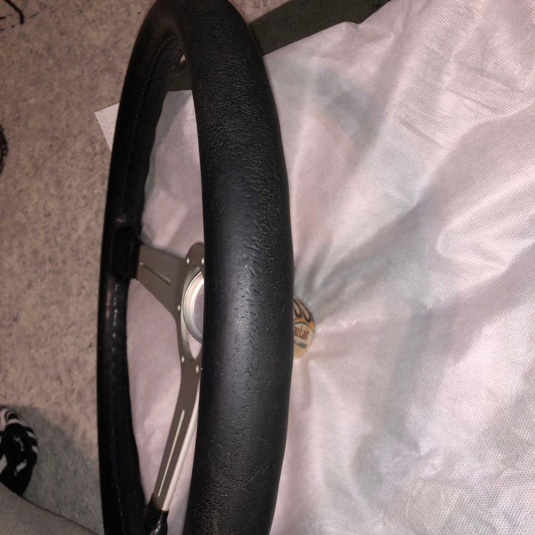 な*ん様 ナルディ　クラシックレザー　ブラック　36 ホーンリング　ホーンボタン