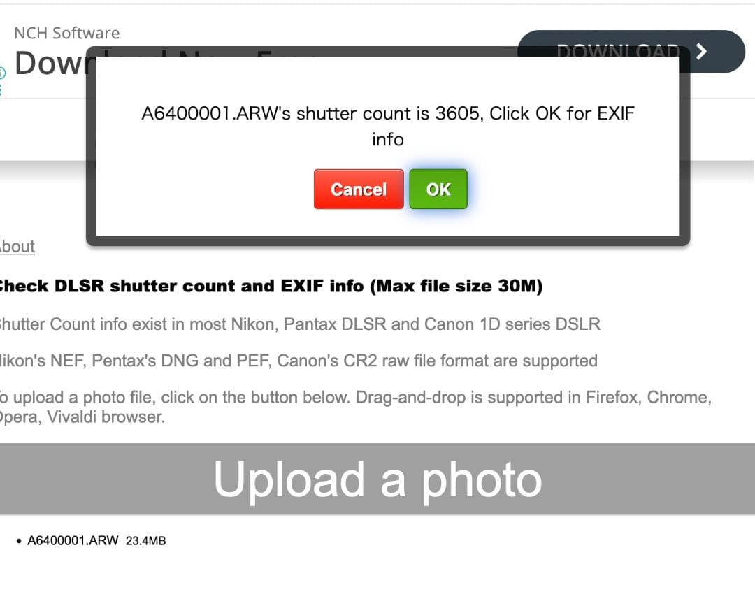 Sony α6400 パワーズームレンズSELP1650付属シャッター3605回