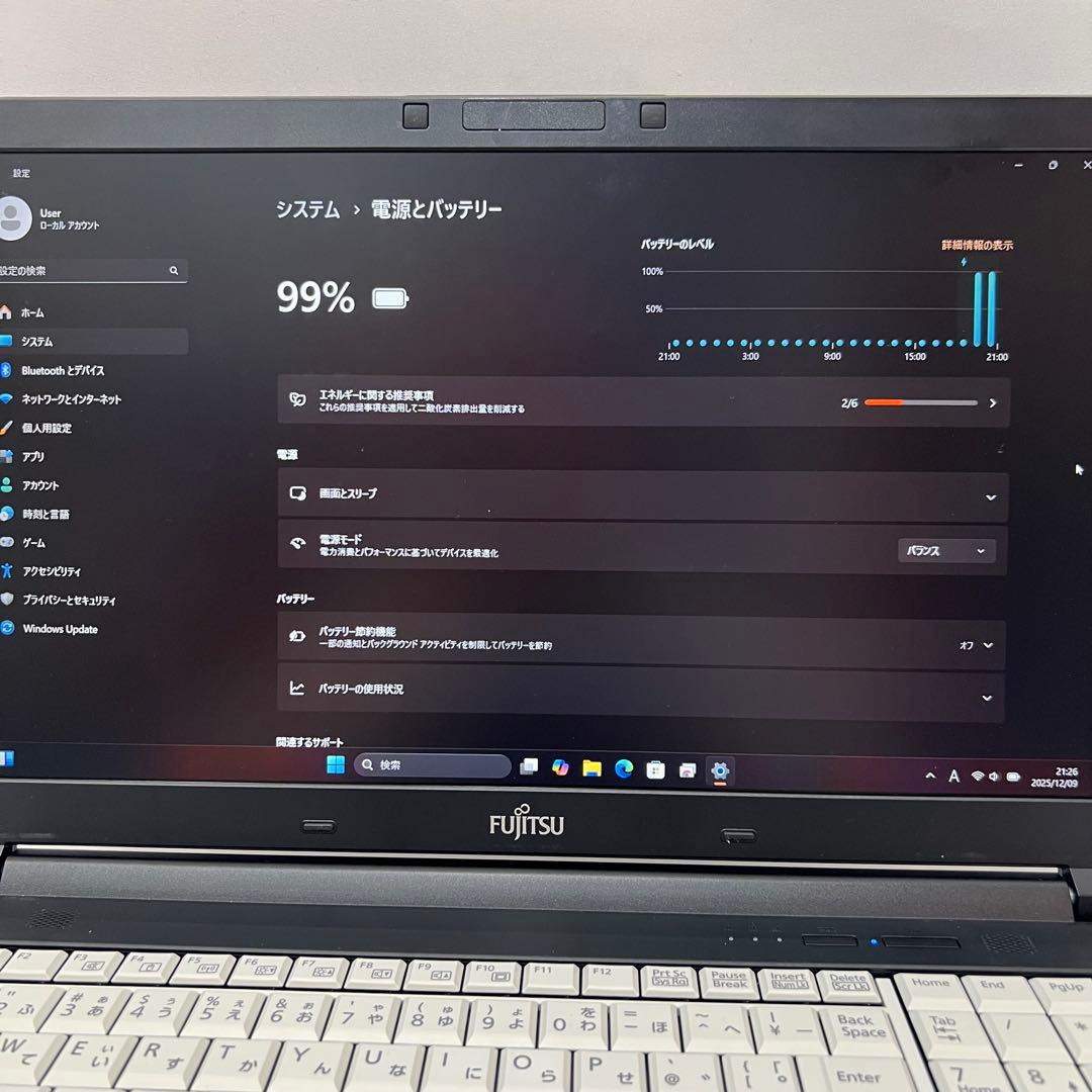 ノートパソコン LIFEBOOK A576/S 富士通　Excel Word
