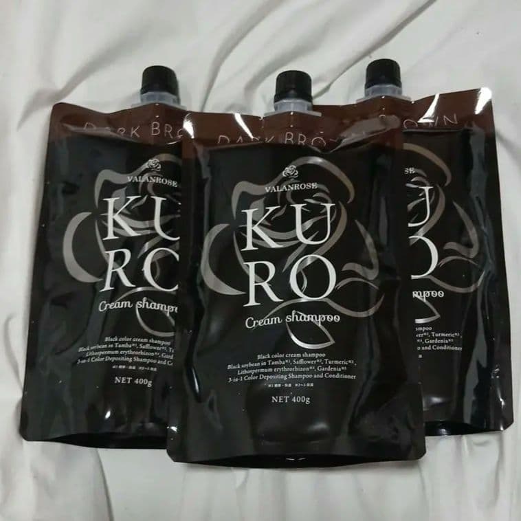 おまけ付き　KURO クリームシャンプー 400g 3個セット