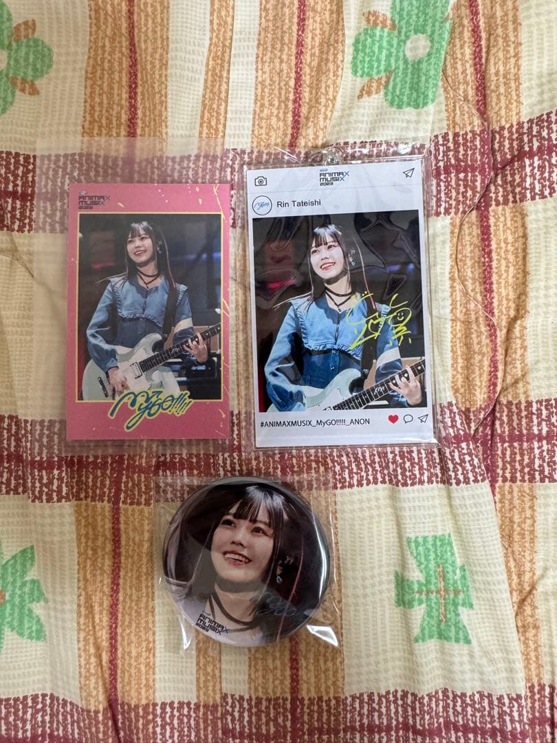 MyGO!!!!ラッフルくじ　アクキー、缶バッチ、ミニフォトカード　立石凛