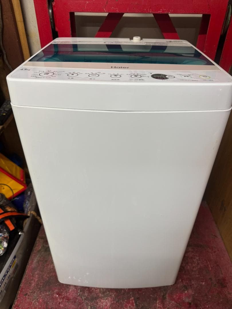 (4443)HAIER　ハイアール洗濯機 4.5KG JW-C45A 2019年