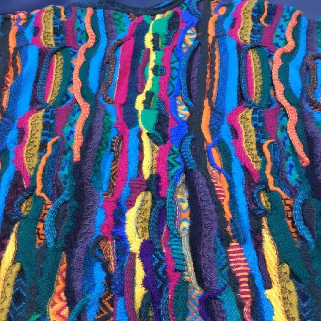 COOGI 多色ストライプ ニット オーストラリア　3Dニット