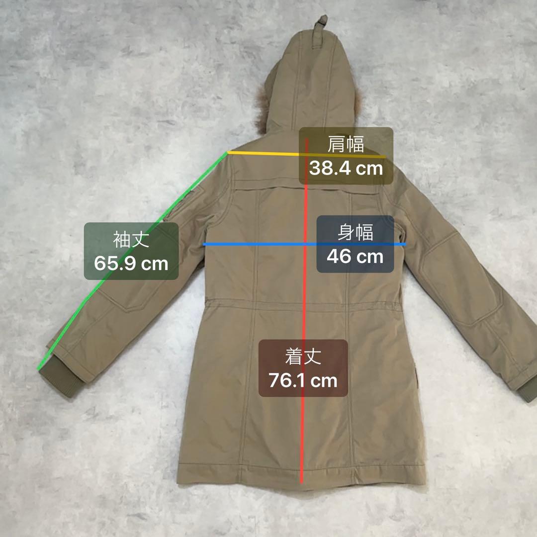 平成ギャル y2k　ヒョウ柄　リアルファー付きミニタリーモッズコート　グランジ