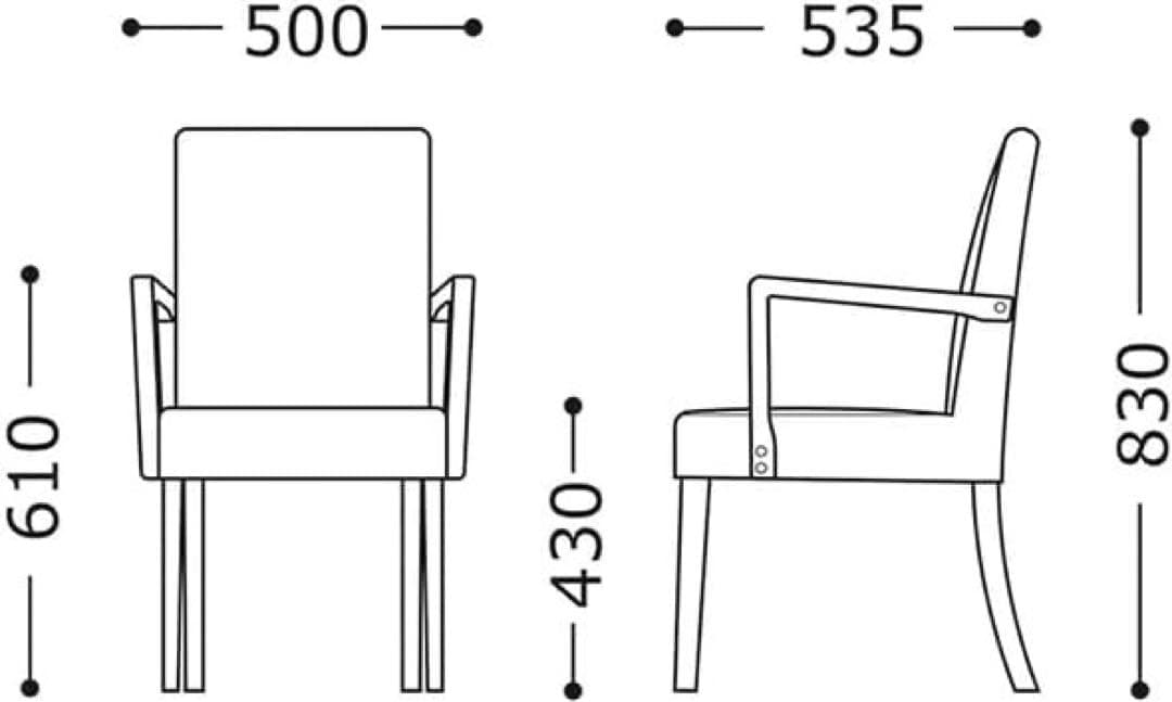 未使用　桜屋工業　レスタックアーム　一脚　椅子 アームチェア ブラック