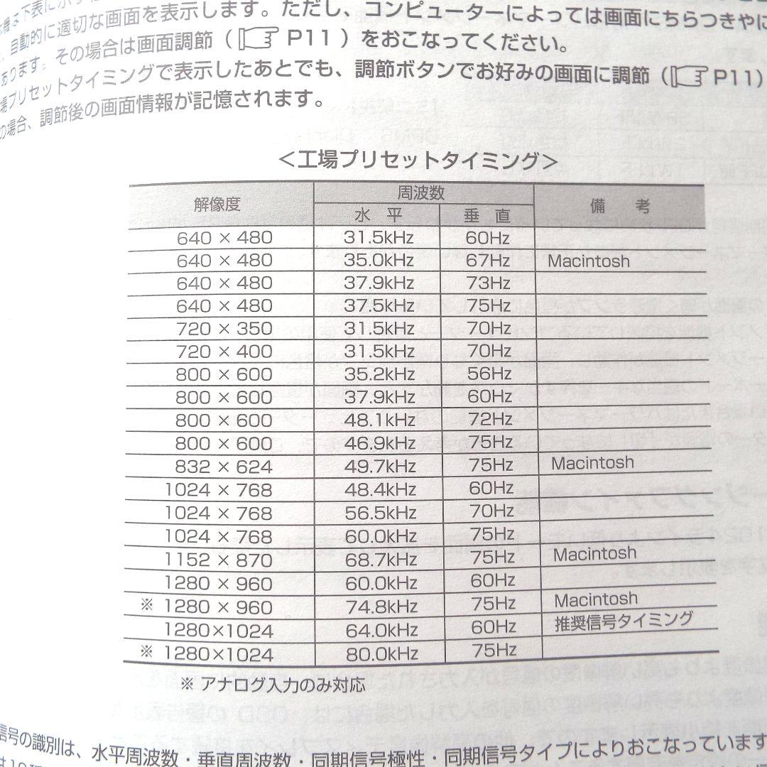 PCモニター　17インチ4:3サイズ　三菱RDT178S　ダイヤモンドクリスタ