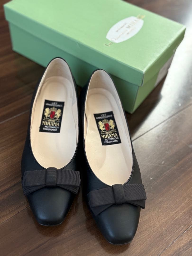 MIHAMA ミハマ　パンプス　23.5cm リボンパンプス