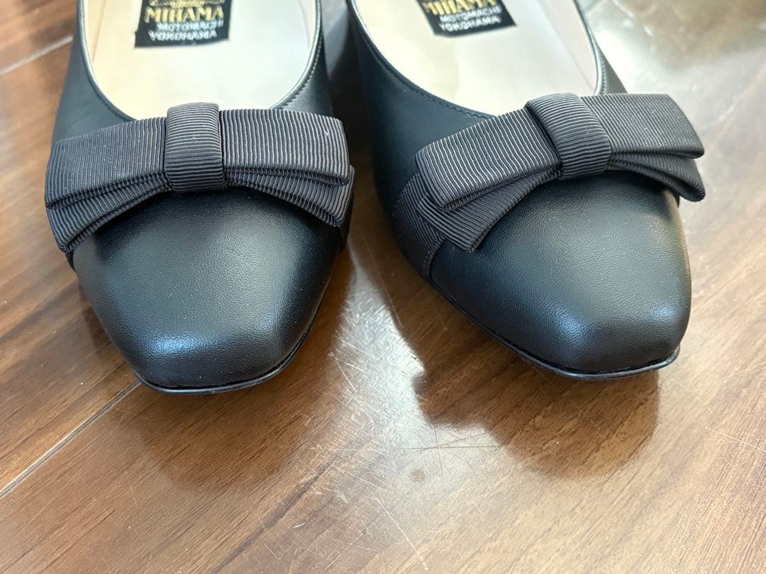 MIHAMA ミハマ　パンプス　23.5cm リボンパンプス