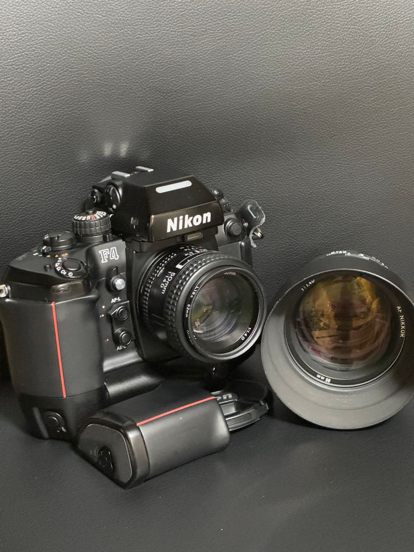 新同品！ニコンF4s+MF-23+50mm1.4D+85mm1.4D