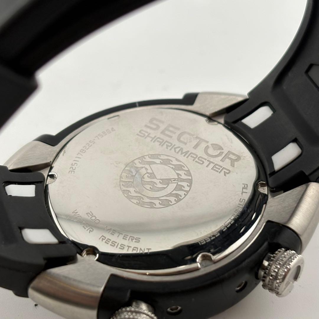 【希少】セクター　シャークマスター　クォーツ　美品　ブラック