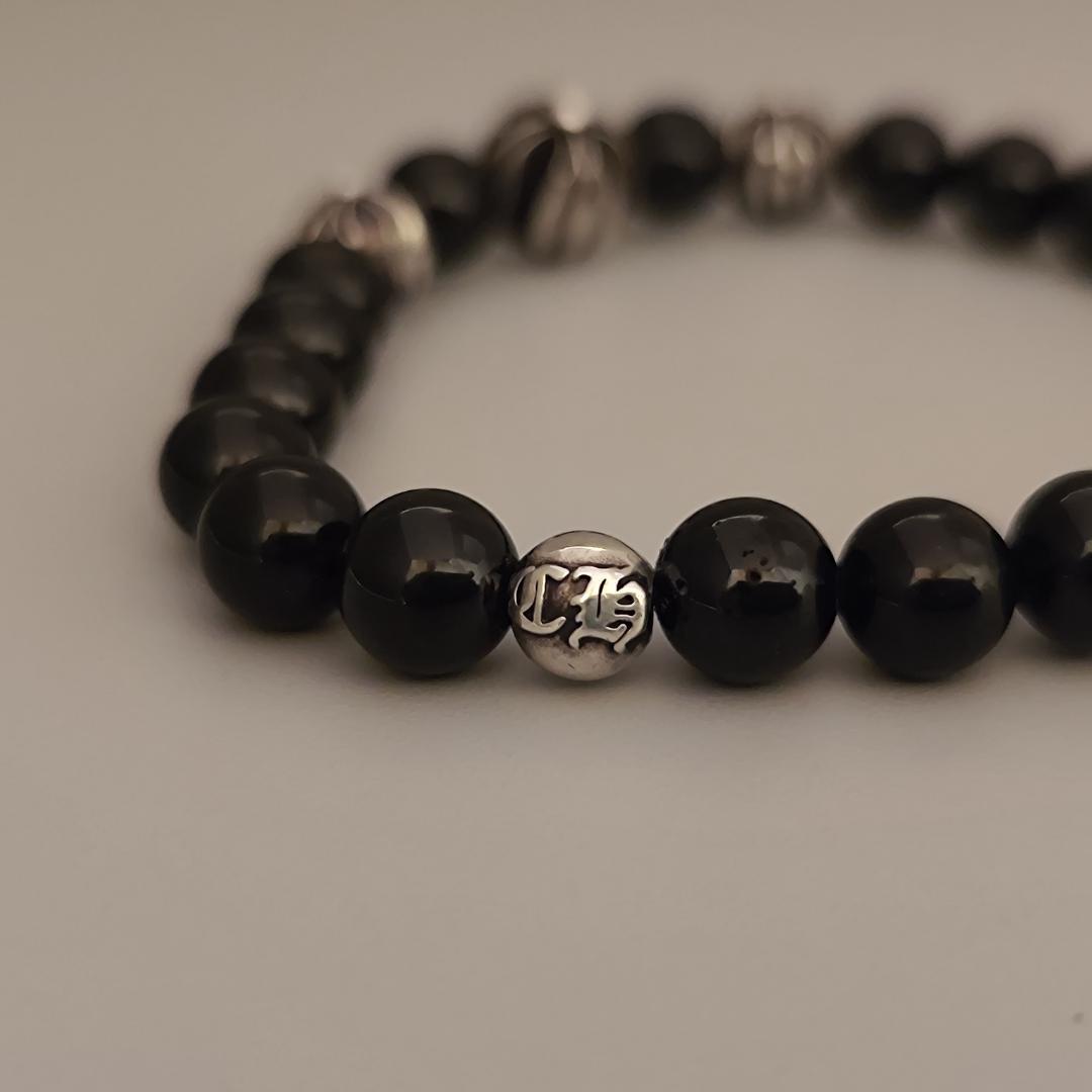 CHROME HEARTS クロムハーツ トルマリン 8mmブレス SV925