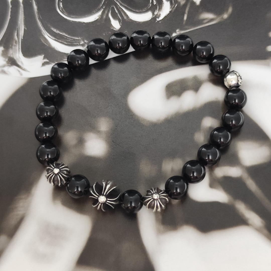 CHROME HEARTS クロムハーツ トルマリン 8mmブレス SV925