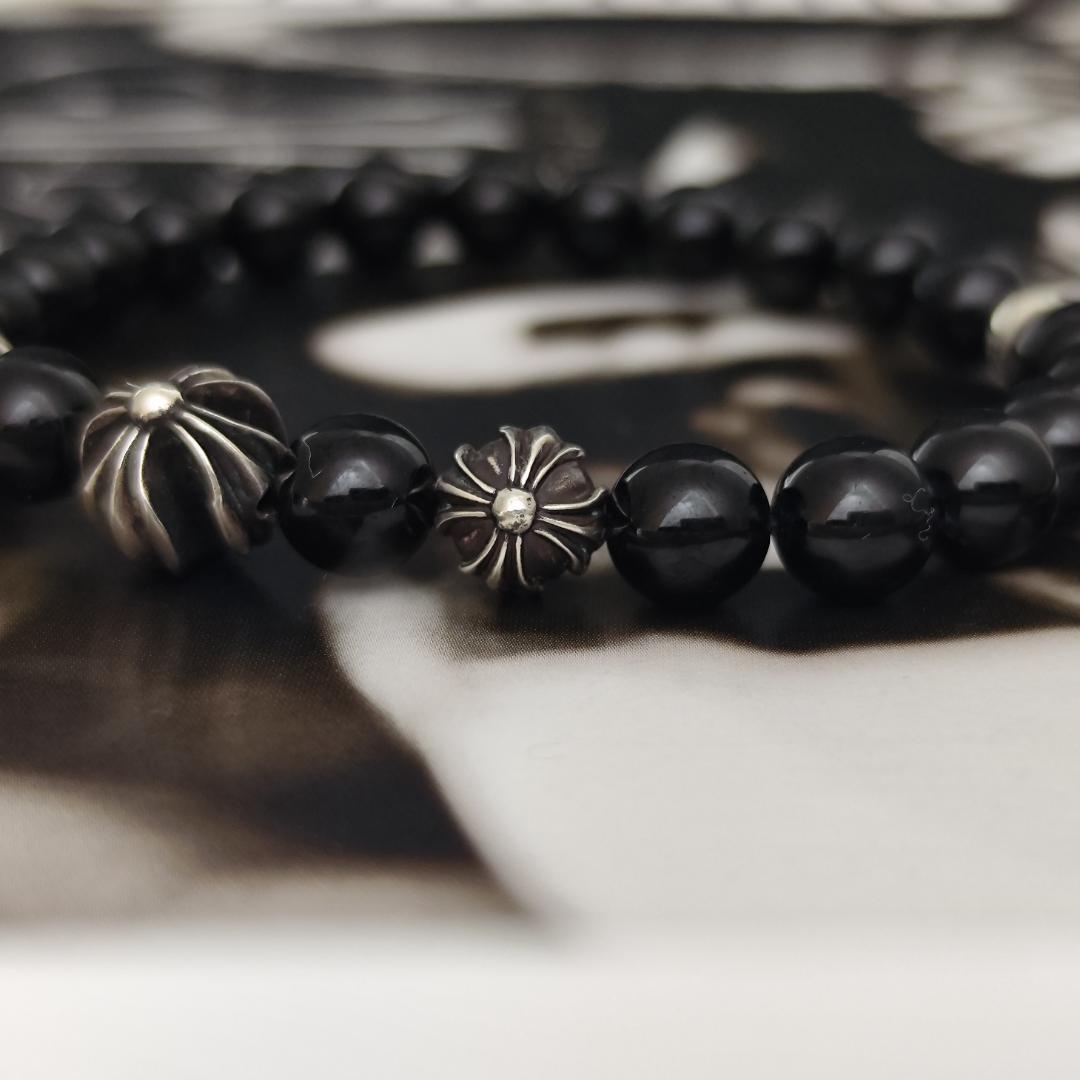 CHROME HEARTS クロムハーツ トルマリン 8mmブレス SV925