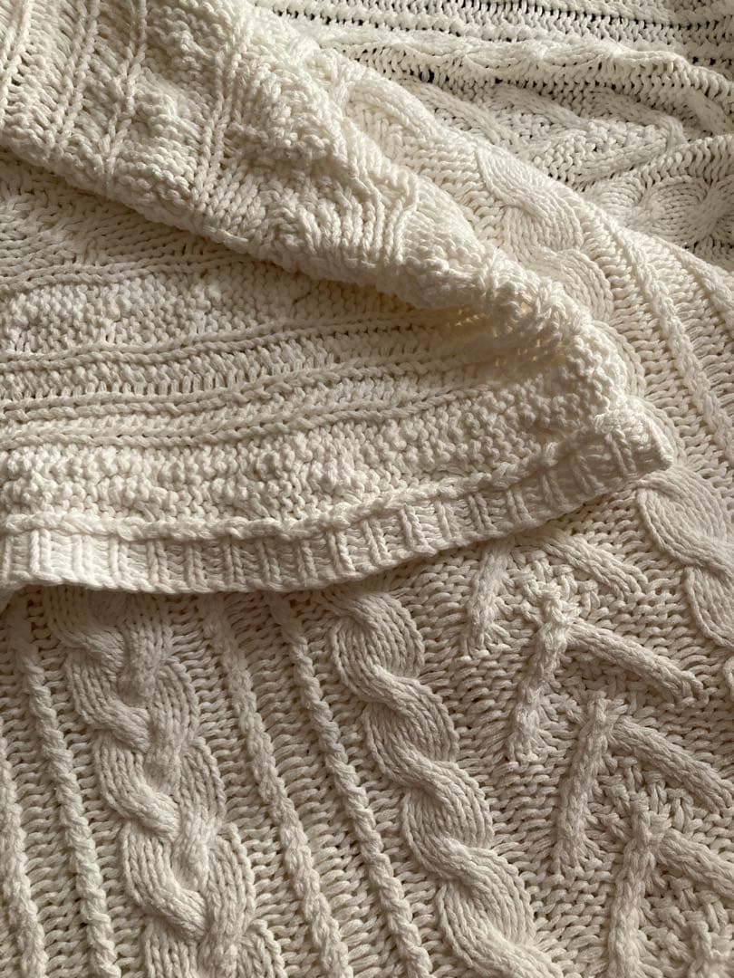 12/20まで出品Ralph Lauren  ケーブル編みブランケット