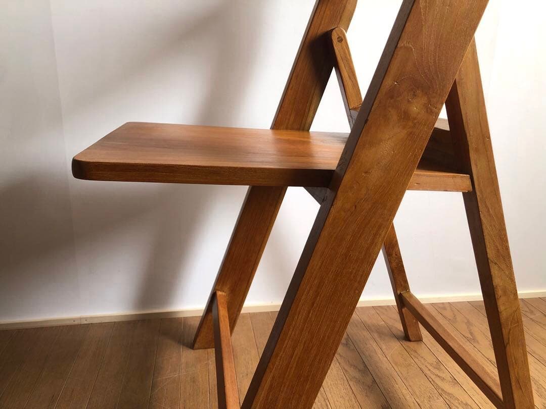 オールドチーク 古材 フォールディングチェア 折り畳み椅子 ヴィンテージ家具