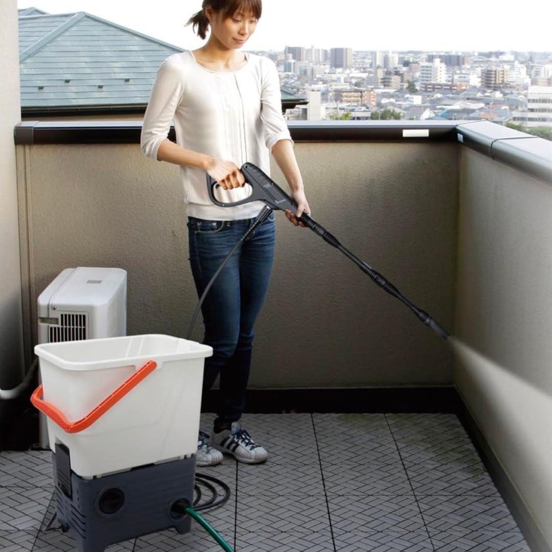 アイリスオーヤマ 高圧洗浄機 タンク式 SBT-512 デッキブラシ付き