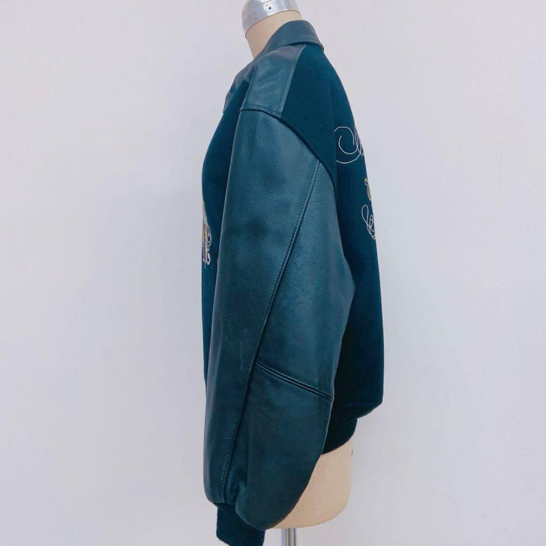 1EM7 【希少】VAN JACKET スタジャン 袖レザー BIGONE