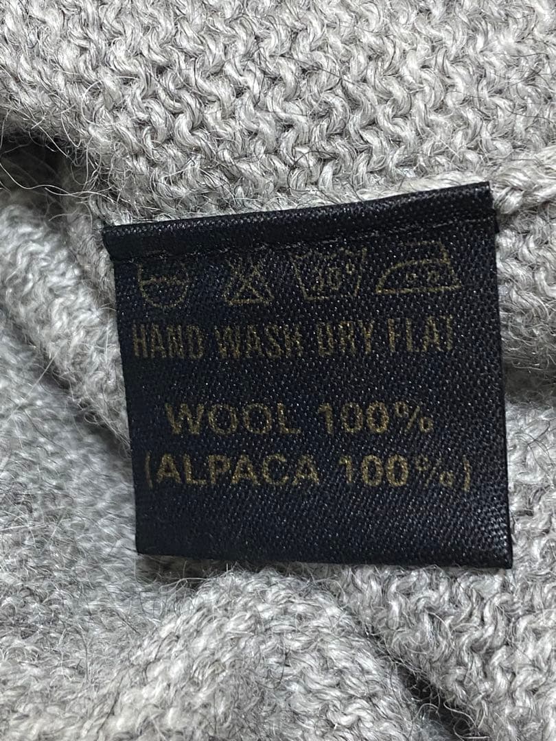 【未使用】アルパカ100% チュニック ニットセーター　フリーサイズ