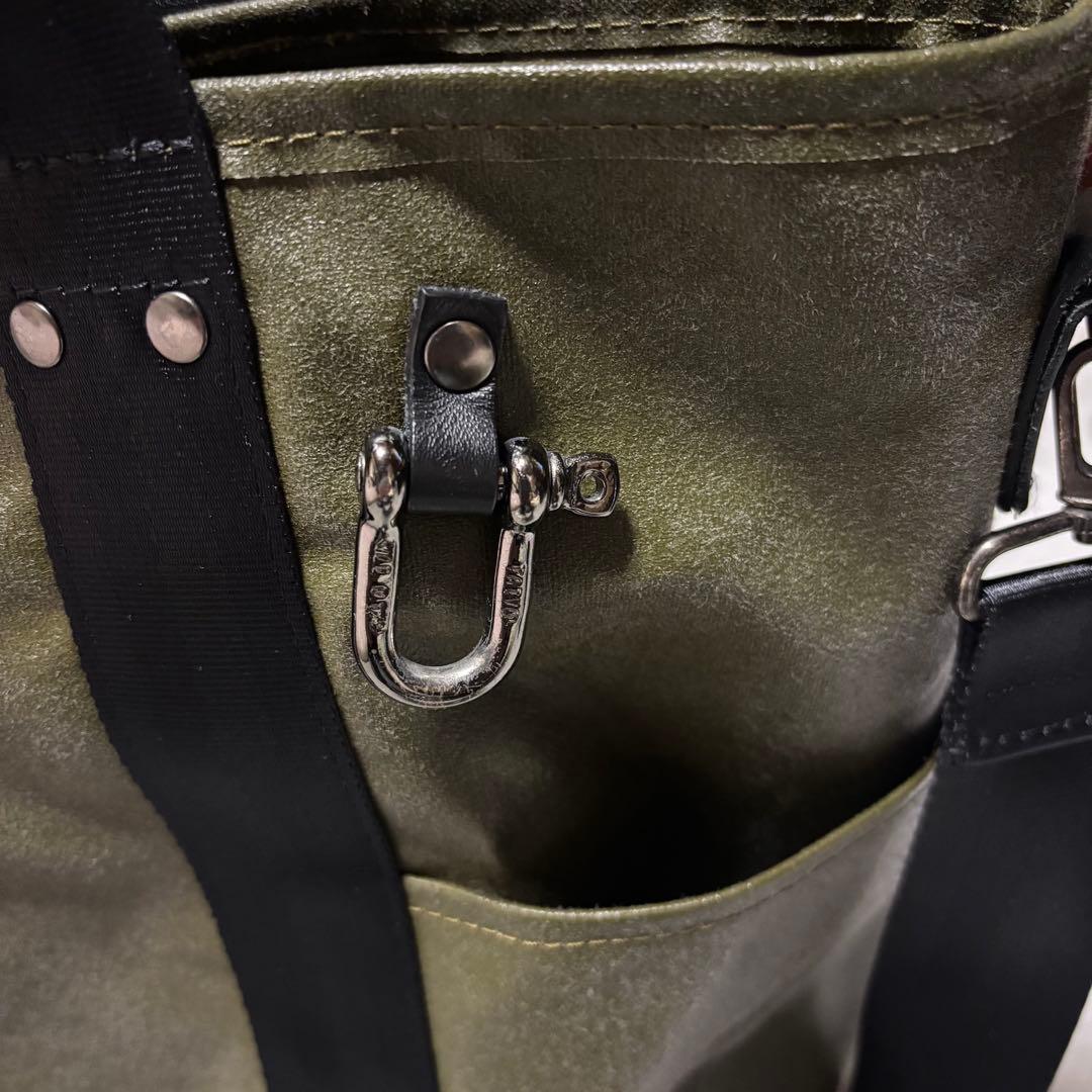 森野帆布 SEAL 2WAY トートバッグ オリーブ×ブラック A4