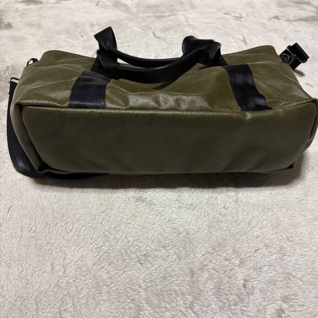 森野帆布 SEAL 2WAY トートバッグ オリーブ×ブラック A4