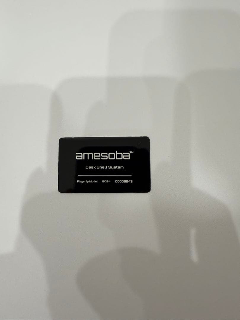 amesoba モニタースタンド デスク MASSIRO (オールホワイト)