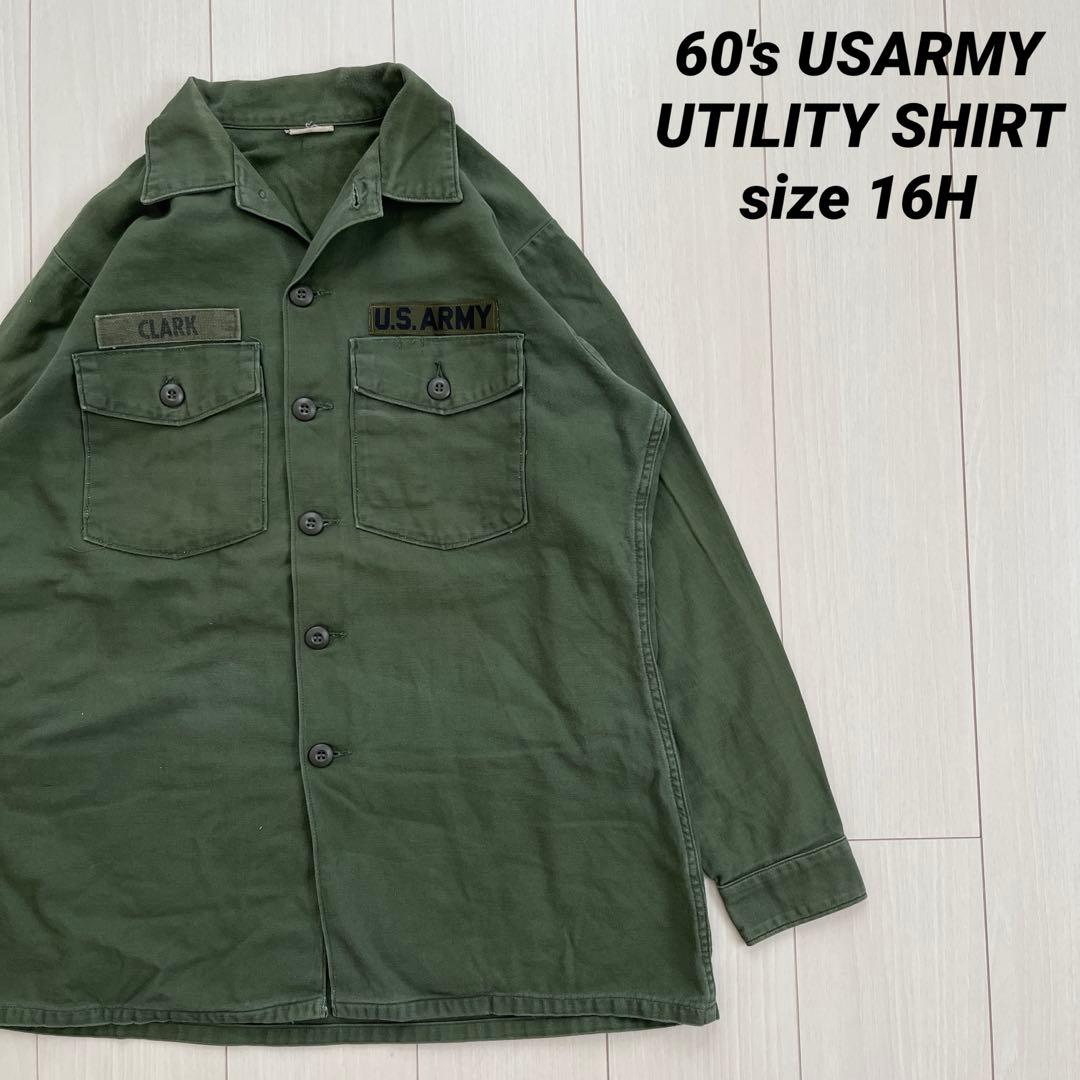 60's USARMY UTILITY SHIRT 16H古着 ヴィンテージ
