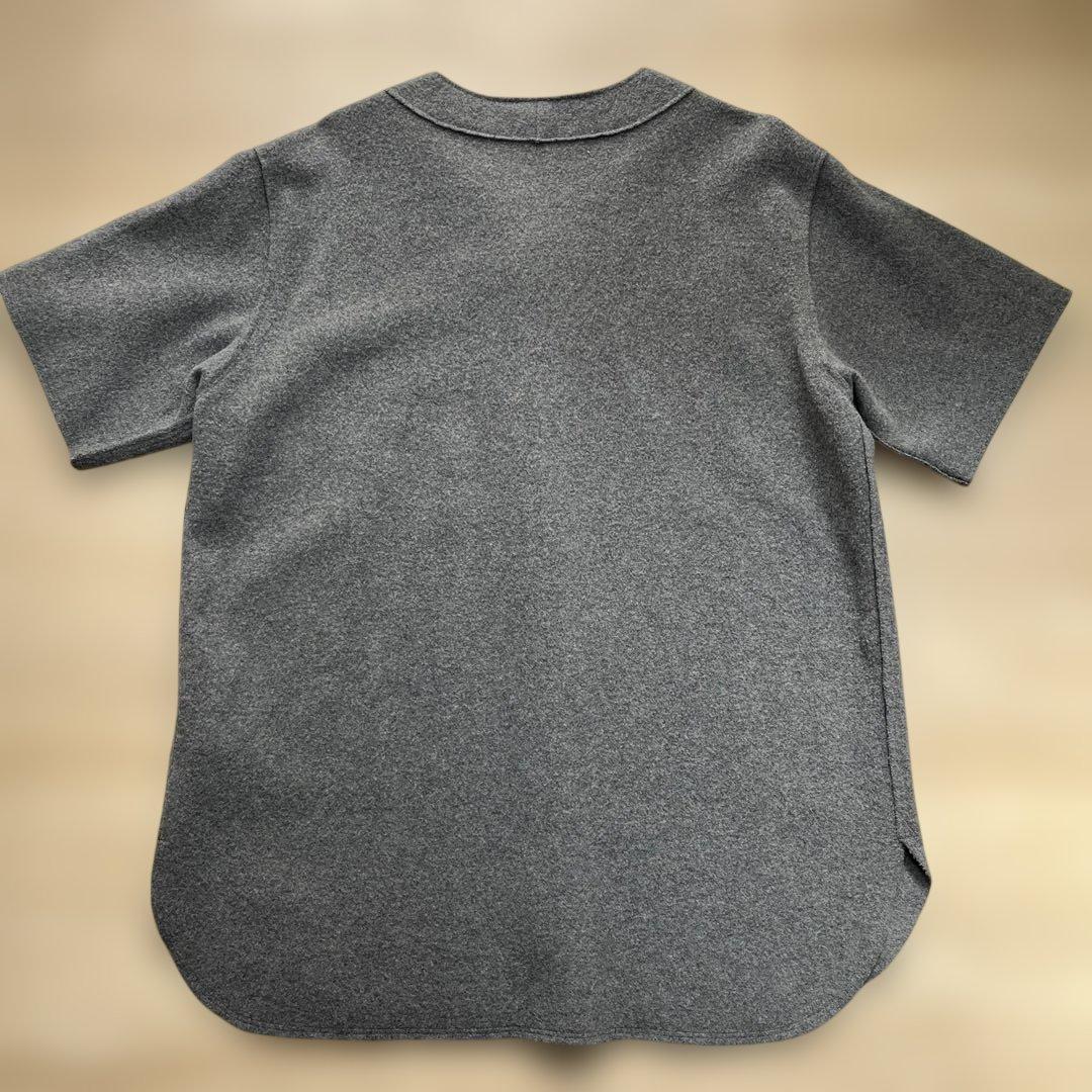 BRU NA BOINNE ブルーナボイン　ベースボールシャツ　ウール　カシミア