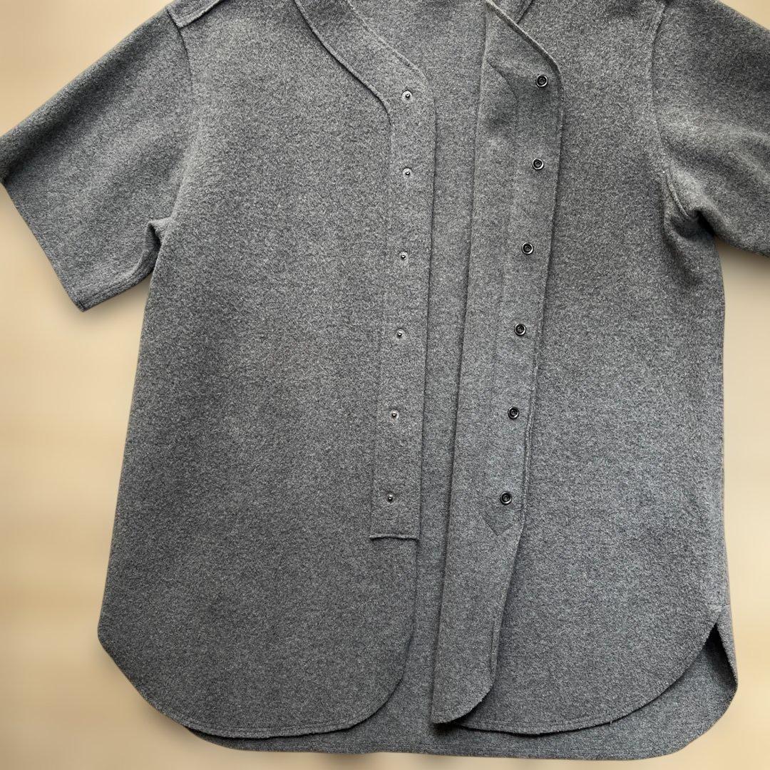 BRU NA BOINNE ブルーナボイン　ベースボールシャツ　ウール　カシミア
