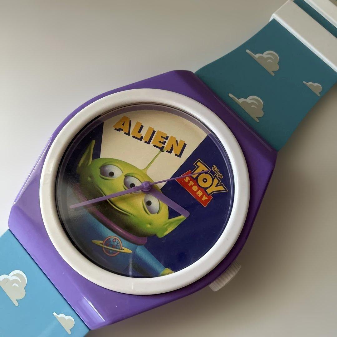 トイストーリー/ジャンボ腕時計・リトルグリーンメン　ジャンク品