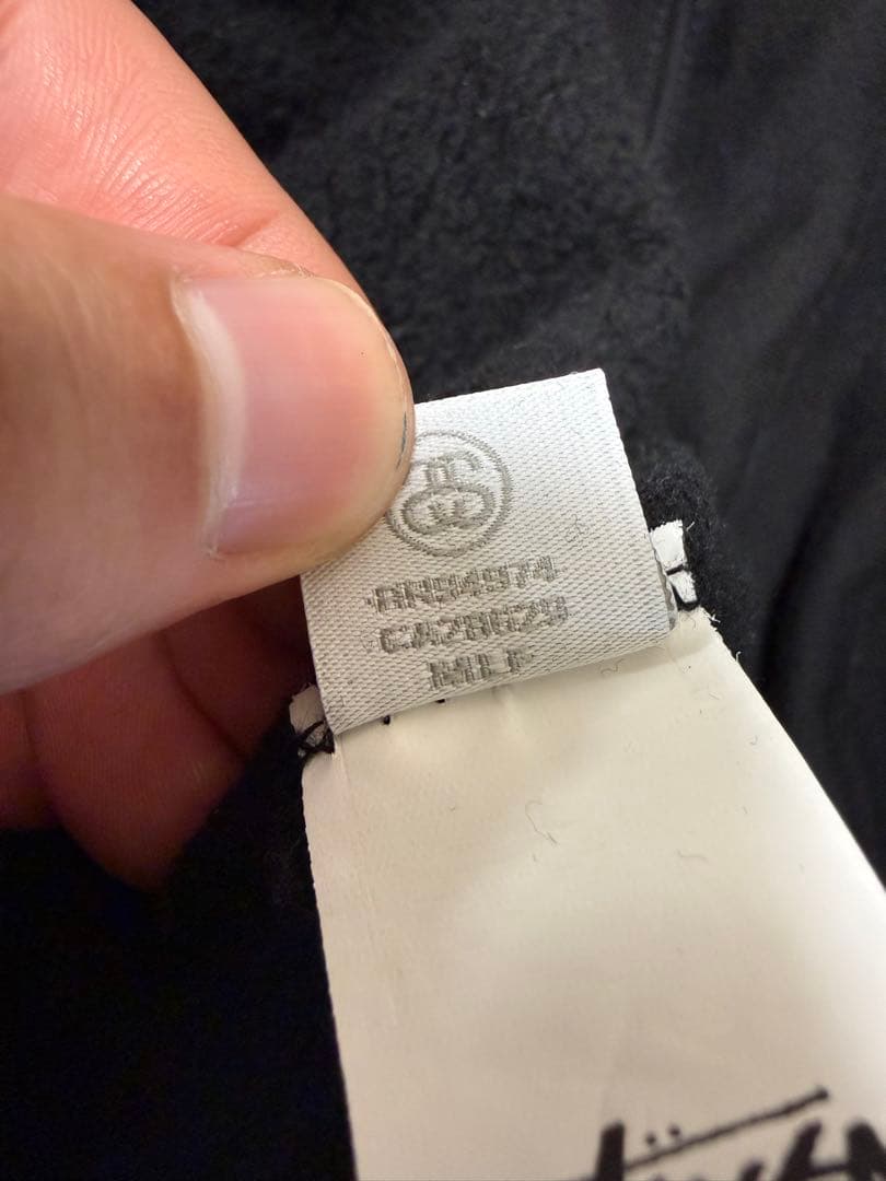 【正規品】Stussy ブラック パーカー Sロゴ