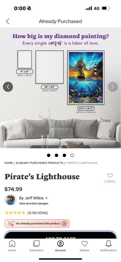 Pirate's Lighthouse DIYダイヤモンドアートキット